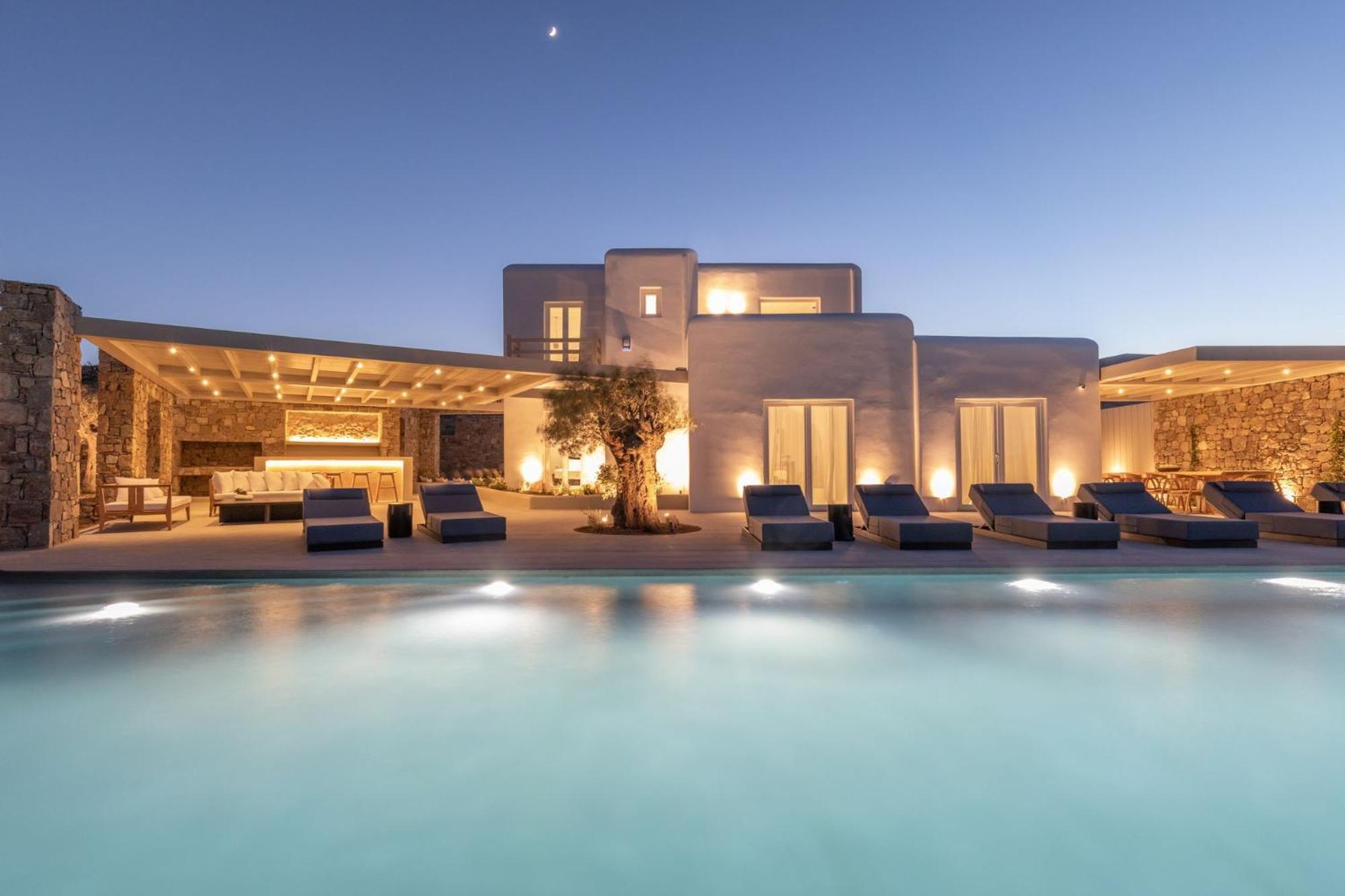 Blue Eye Grand Villa Mykonos Калафатіс Екстер'єр фото