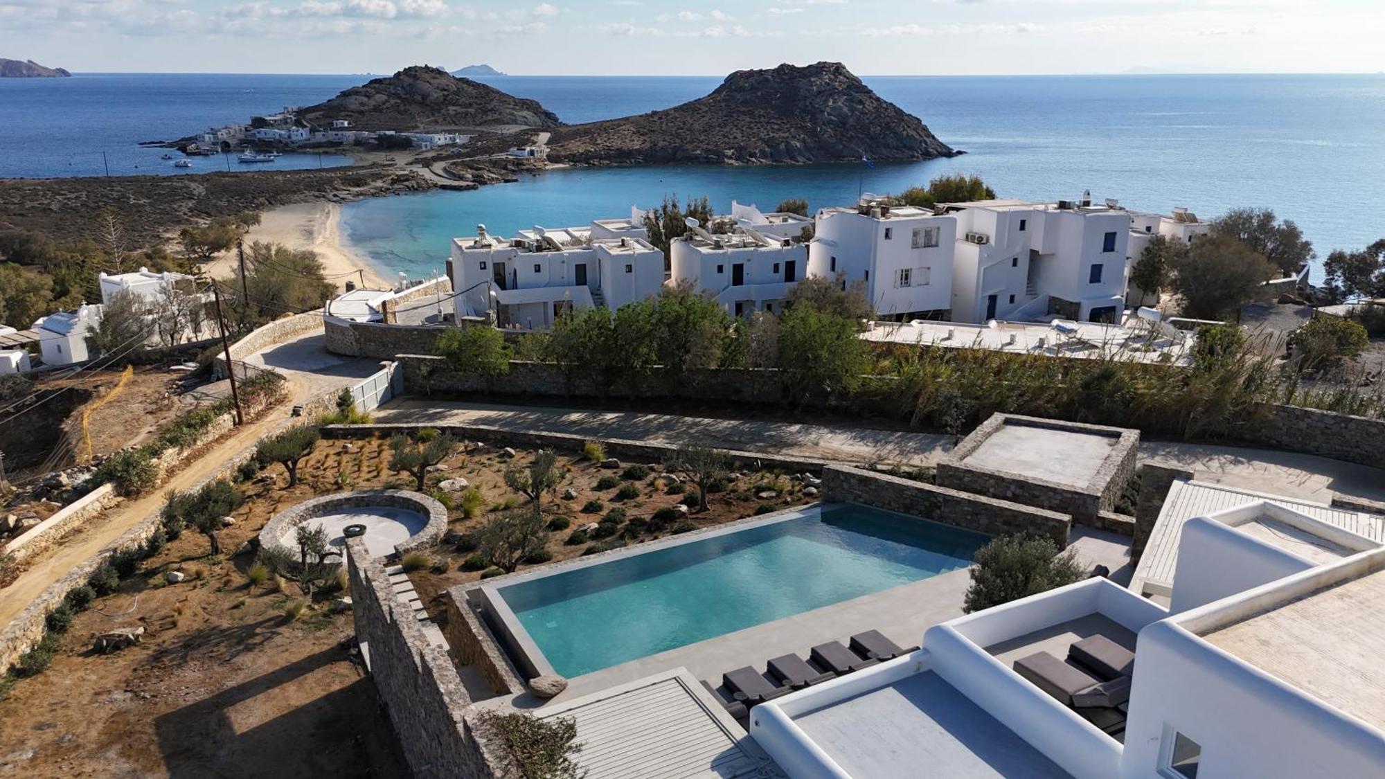Blue Eye Grand Villa Mykonos Калафатіс Екстер'єр фото