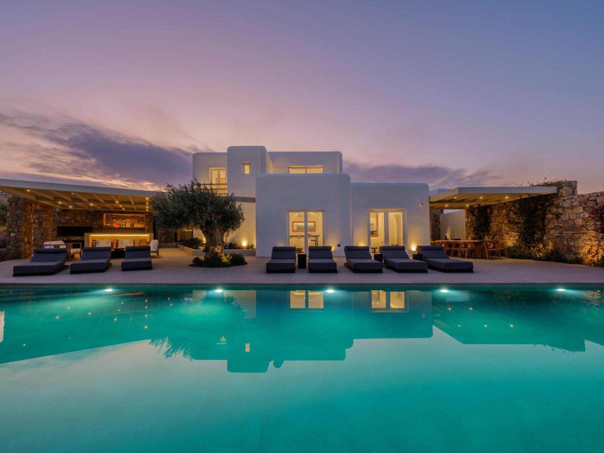 Blue Eye Grand Villa Mykonos Калафатіс Екстер'єр фото