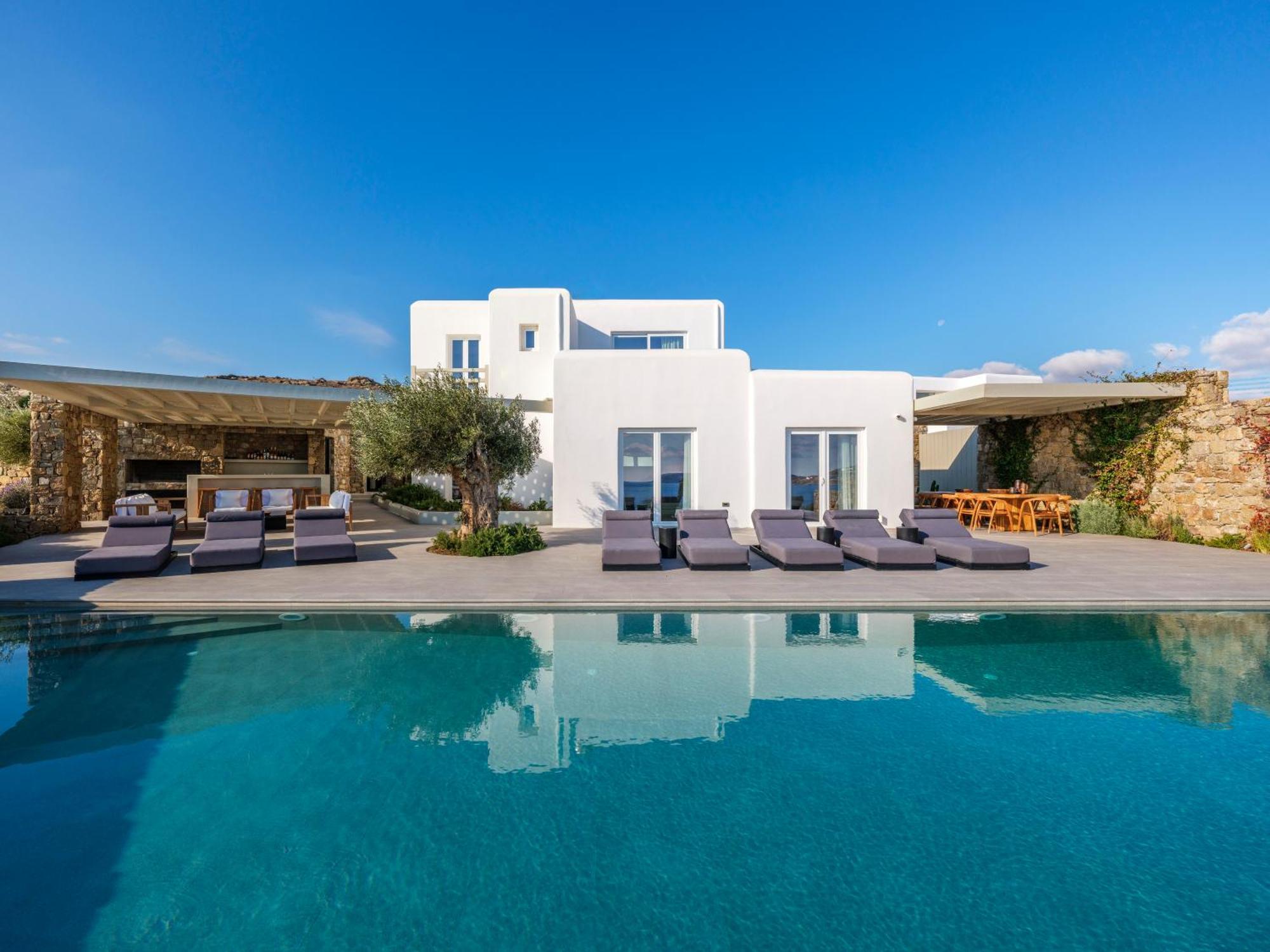 Blue Eye Grand Villa Mykonos Калафатіс Екстер'єр фото