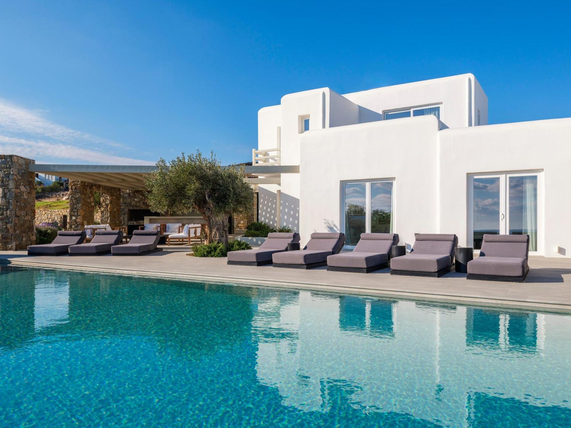 Blue Eye Grand Villa Mykonos Калафатіс Екстер'єр фото