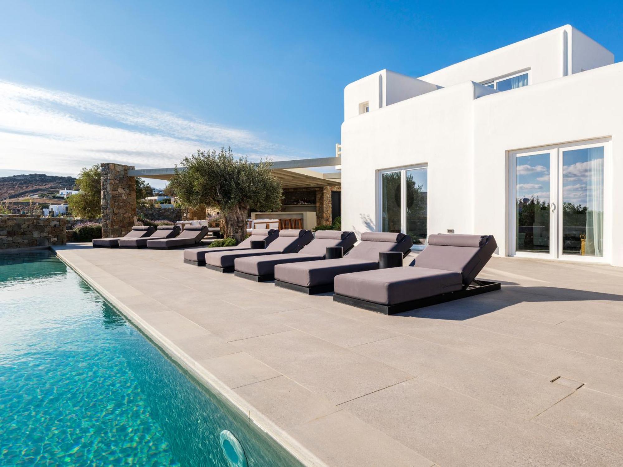 Blue Eye Grand Villa Mykonos Калафатіс Екстер'єр фото