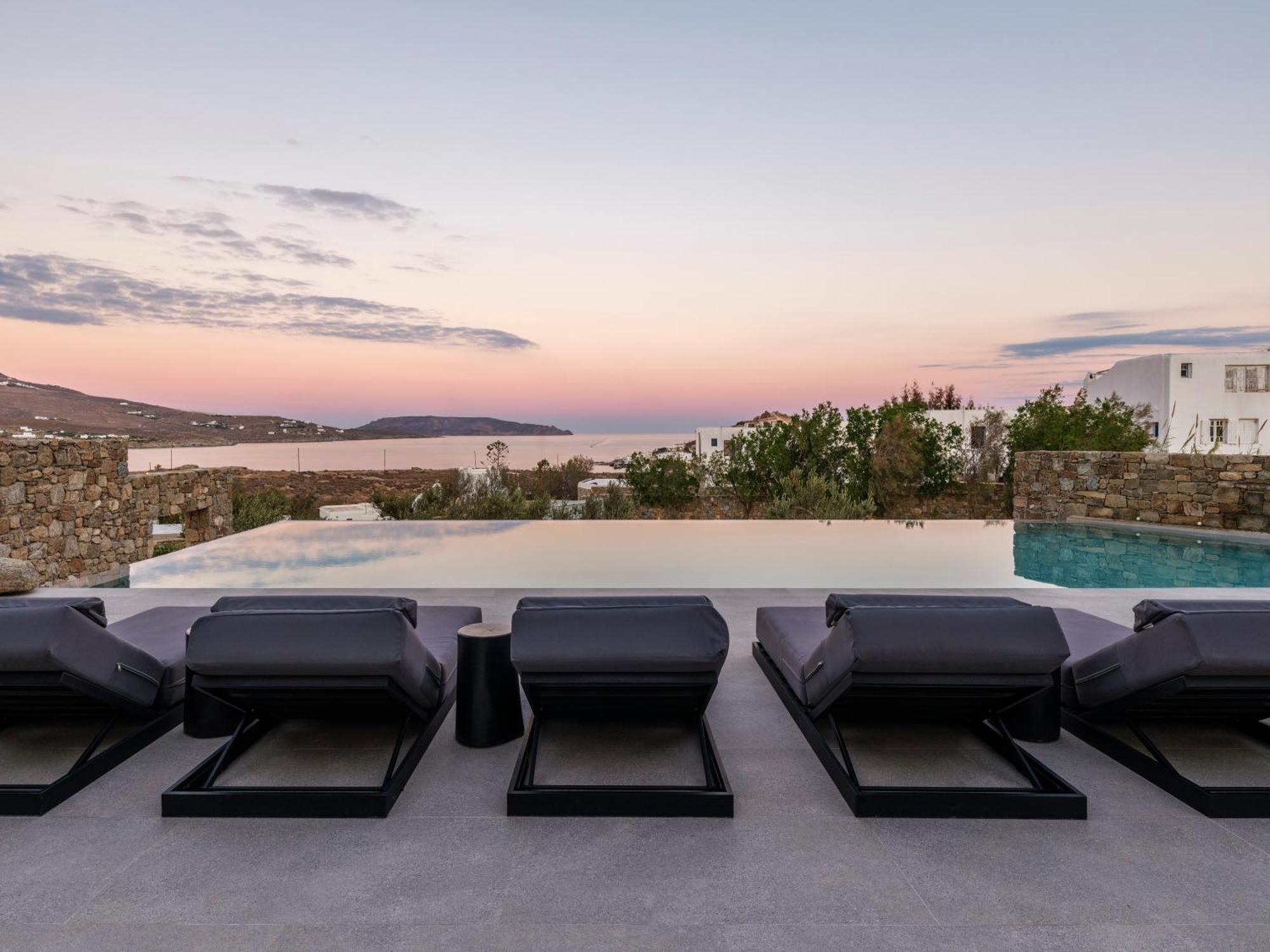 Blue Eye Grand Villa Mykonos Калафатіс Екстер'єр фото