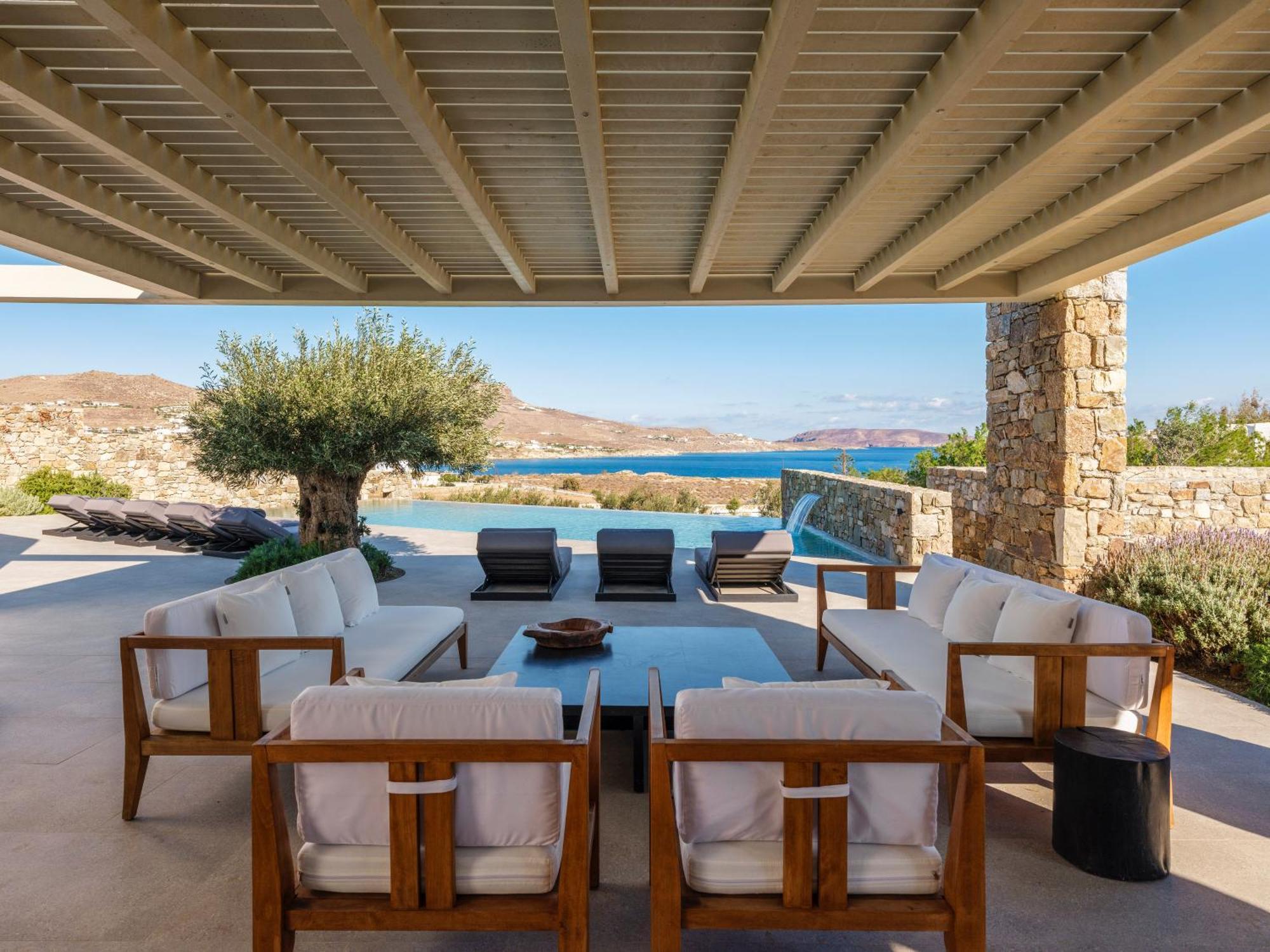 Blue Eye Grand Villa Mykonos Калафатіс Екстер'єр фото