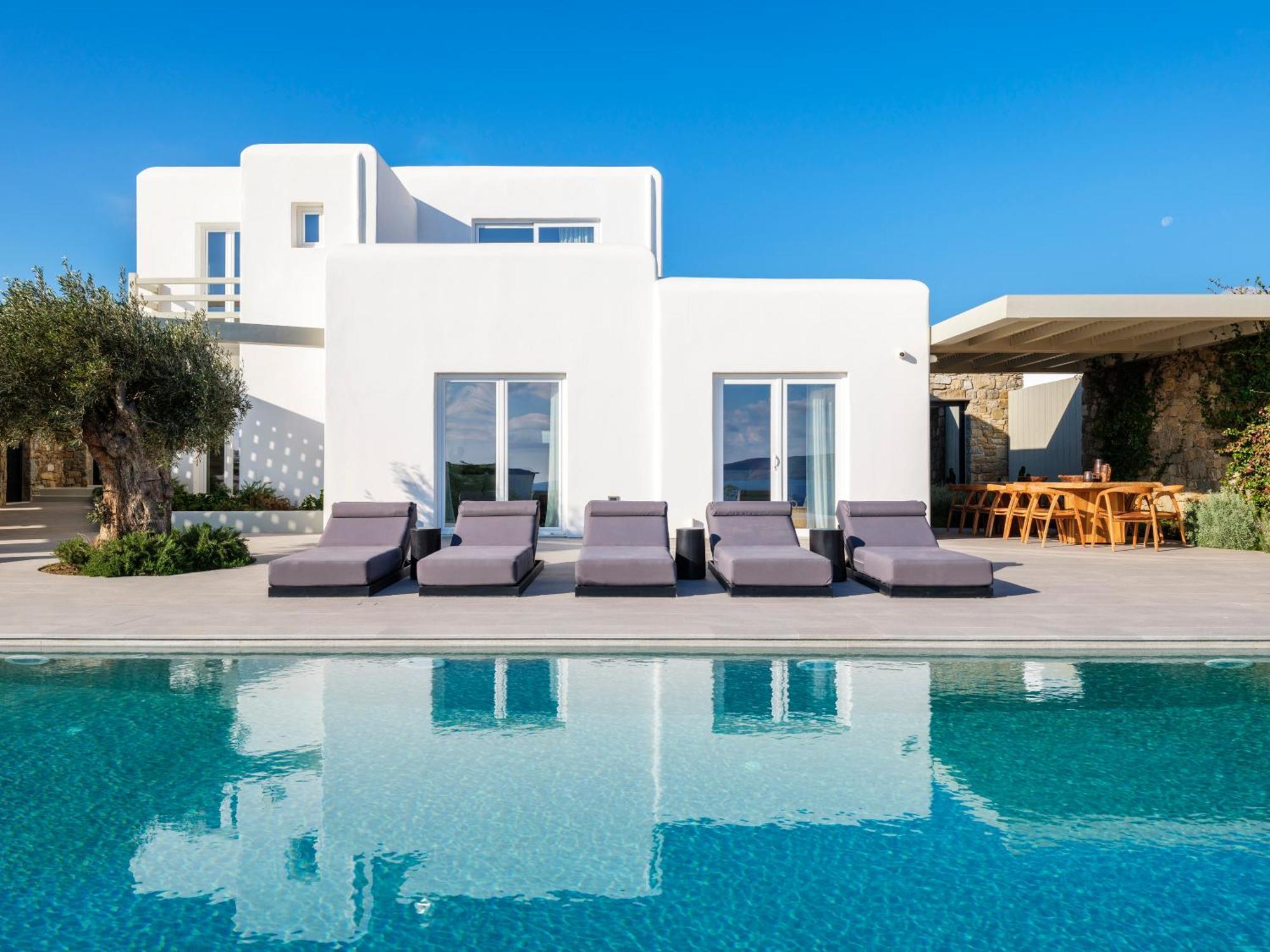 Blue Eye Grand Villa Mykonos Калафатіс Екстер'єр фото